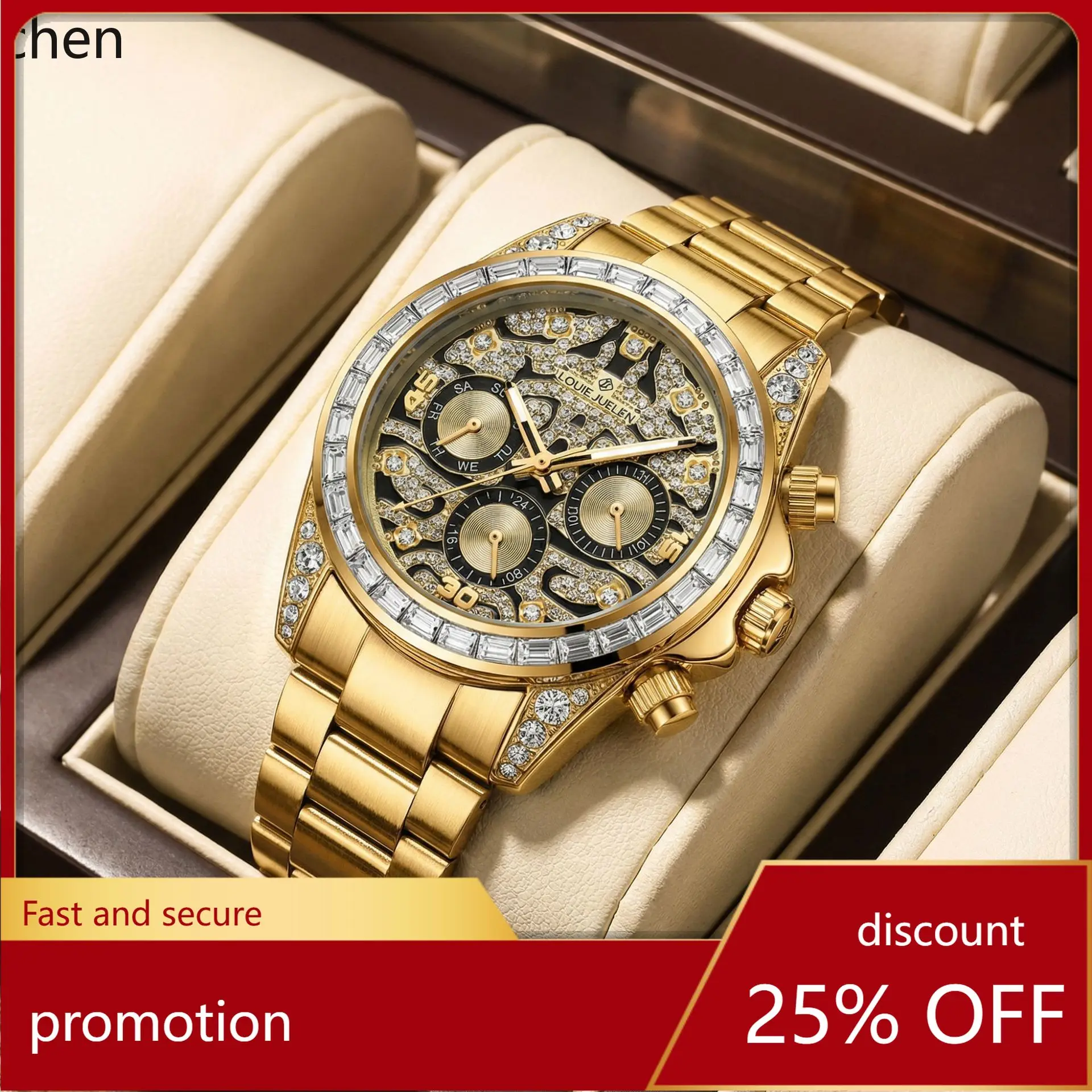 

Zml men's watch road quartz wristwatch casual watch