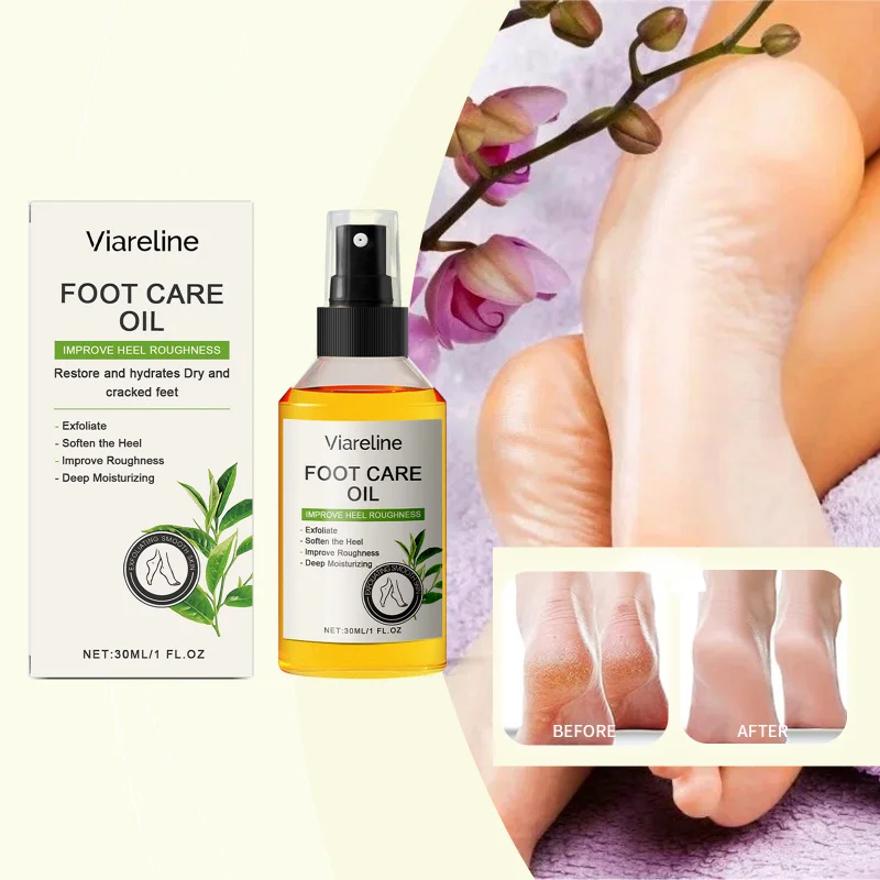 

Hydrating Foot Care Oil - Moisturizing Treatment For Dry Cracked Heels Helps Soften Rough Skin Improve Skin Texture Non-Greasy