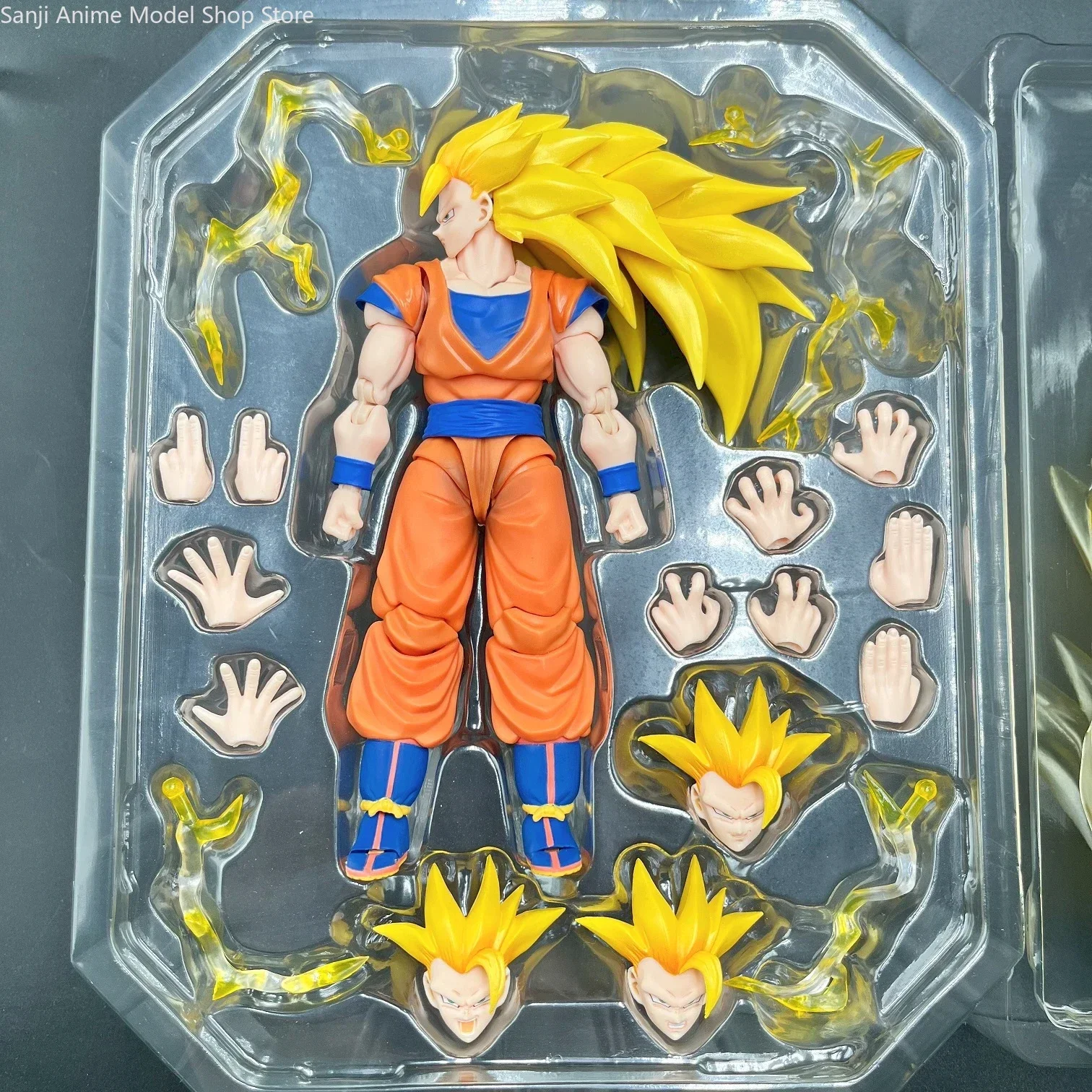 Dragon Ball SHF Demoniacal Fit DF SHF SSJ3 Golden Storm Son Goku Action Figure Toy Model Gift Collection