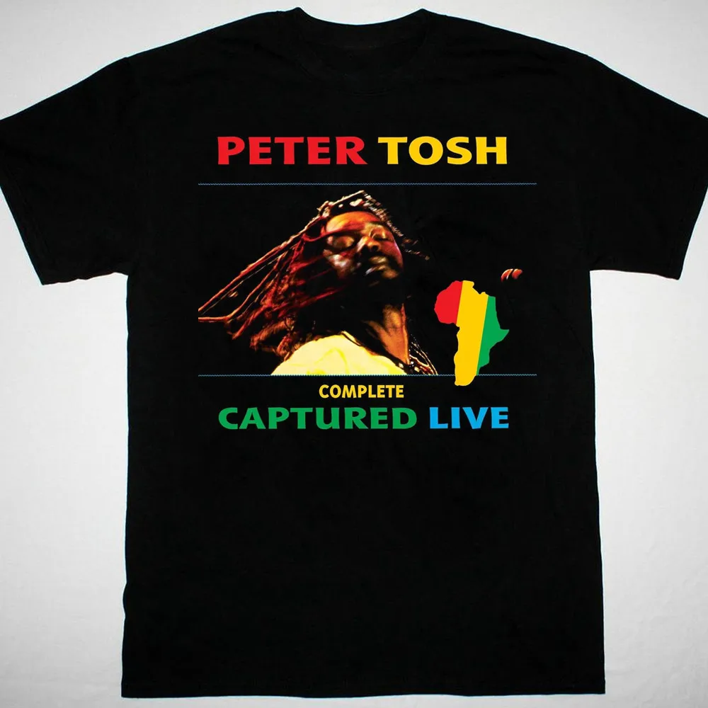 Peter Tosh Captured Live black ALBUM T-shirt Unisex S to 5Xl