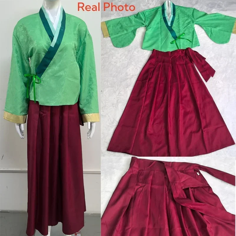 Mao Mao Cosplay Costume Wig Anime The Apothecary Dress Skirt Green Top Kusuriya… - Image 4