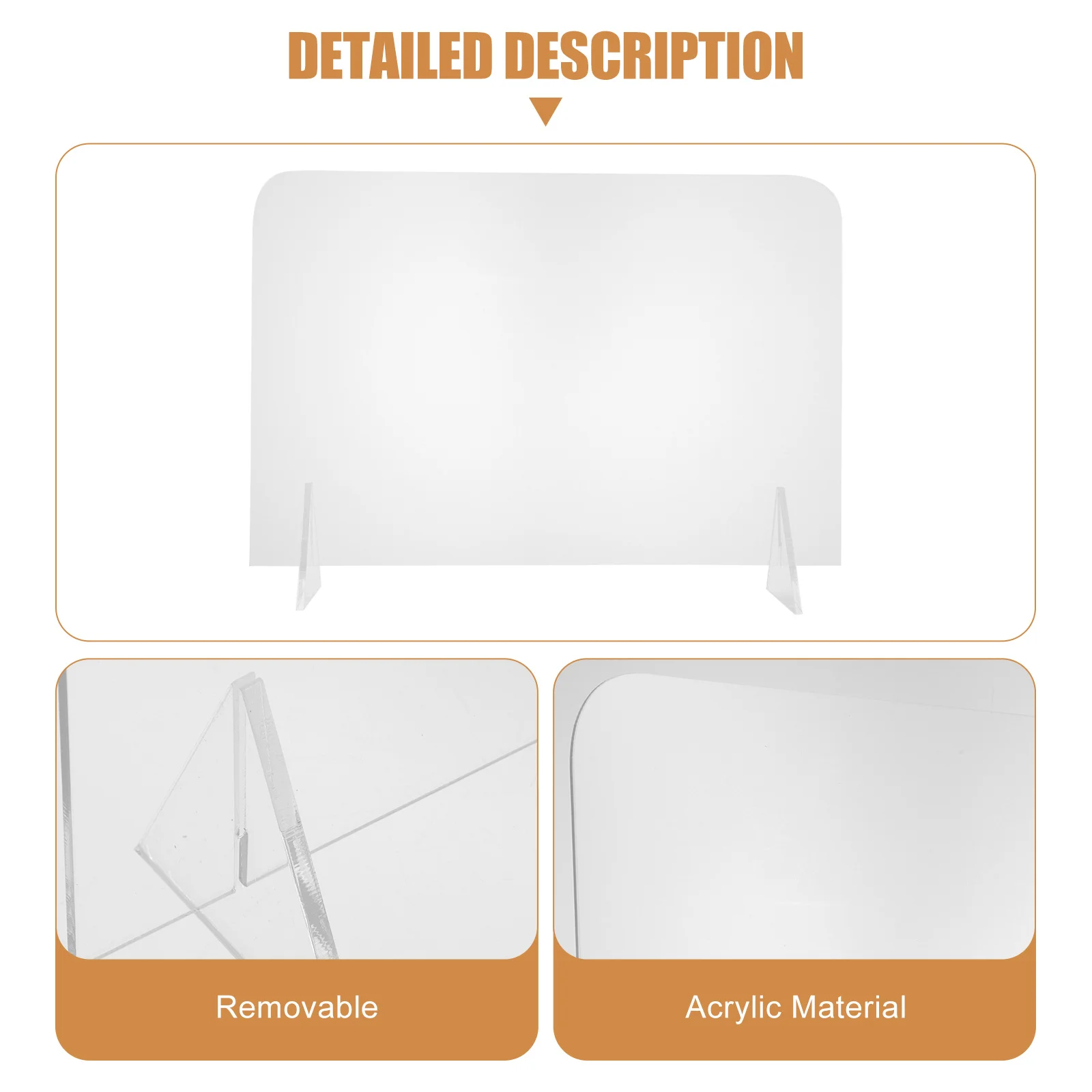 5Pcs Transparent Acrylic Writing Boards Simple Desktop Message Memo Whiteboard for Home Office Hotel Transparent Whiteboards