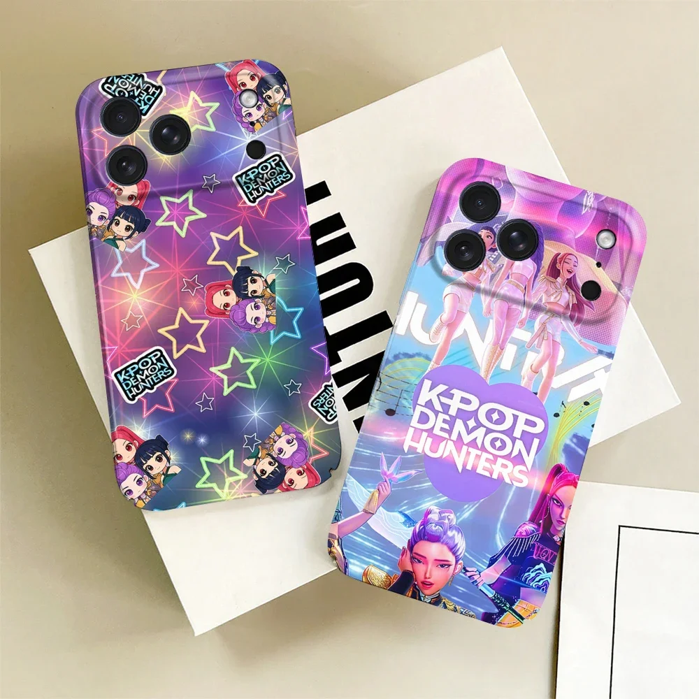Phone Case K-KPop For iPhone 17 16 15 14 13 12 11 Plus Pro Max Mini Glossy H-Hunters HD Hard Cover Film Shell D-Demon