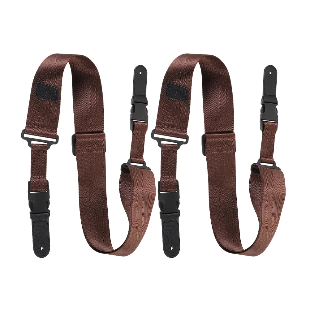 

2Pcs Guitar Strap Adjustable Shoulder Belts for Electric Bass Ukulele Durable Water Resistant Pressure Reducing Design
