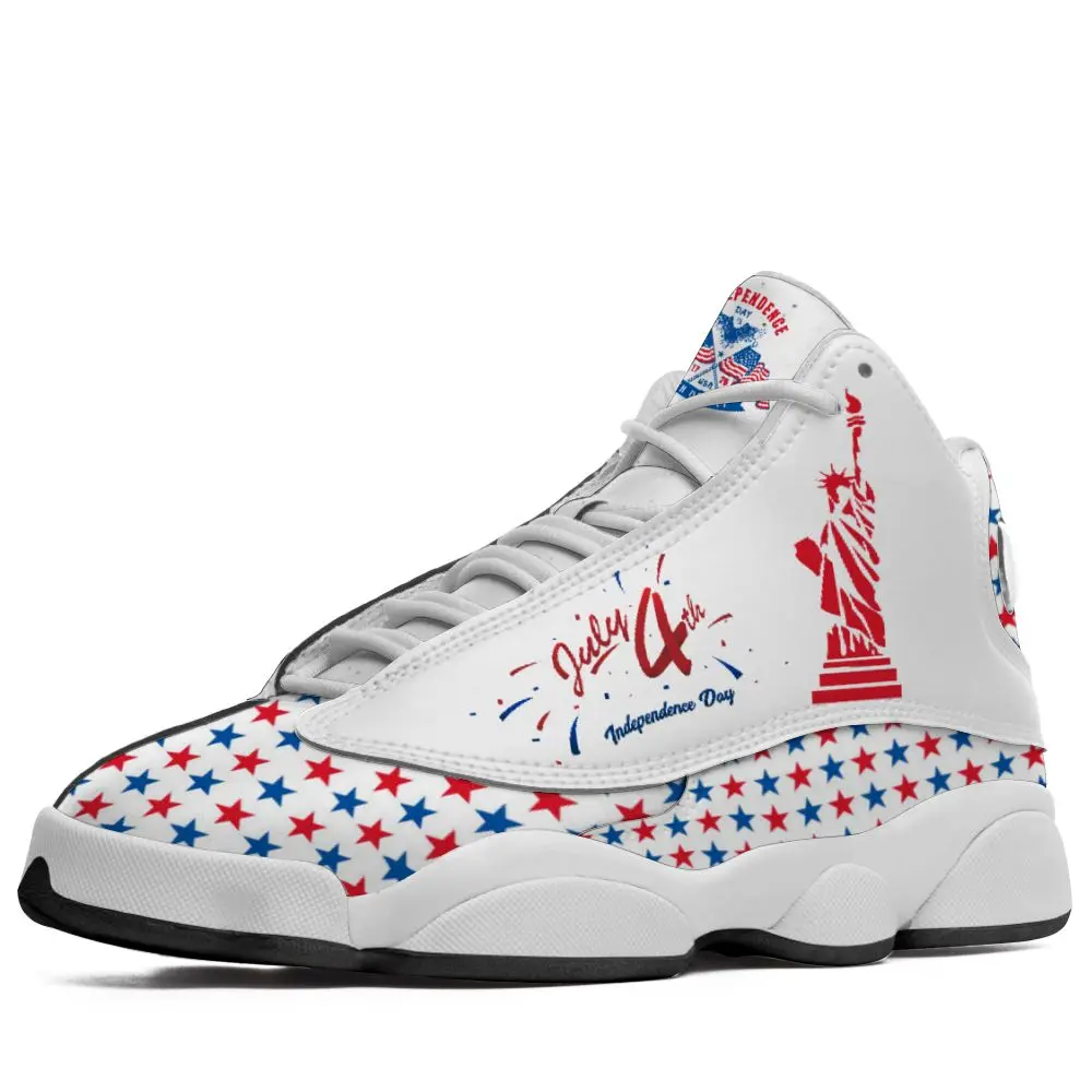 Dropshipping Print On Demand Custom Sneaker Custom Shoes Happy USA Independence Day Custom Printing Free Shipping