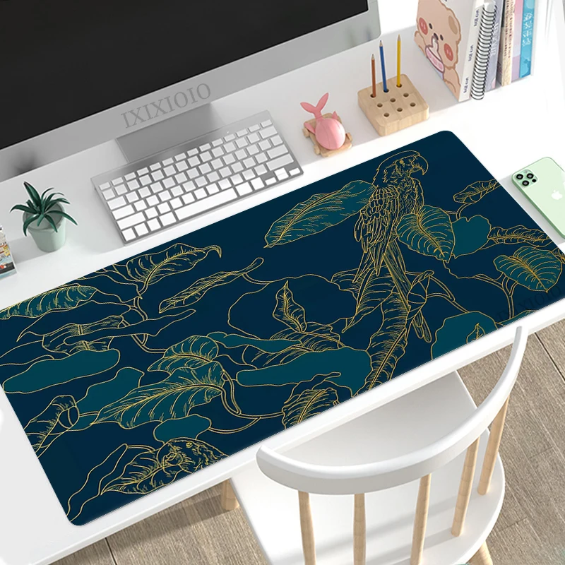 Mouse Pad Gaming Tropical Plant XL Home Large Computer Mousepad XXL Playmat MousePads Natural Rubber Carpet Non-Slip Mouse Mats