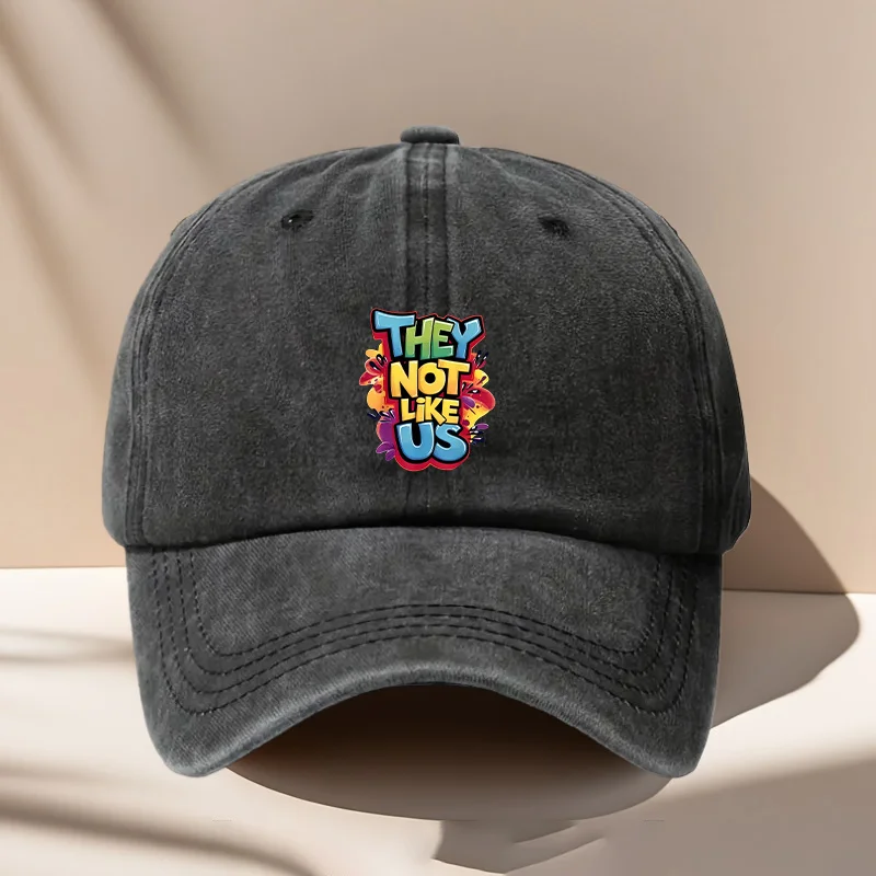 1 Washed Vintage Baseball Cap - Colorful Graffiti Style 