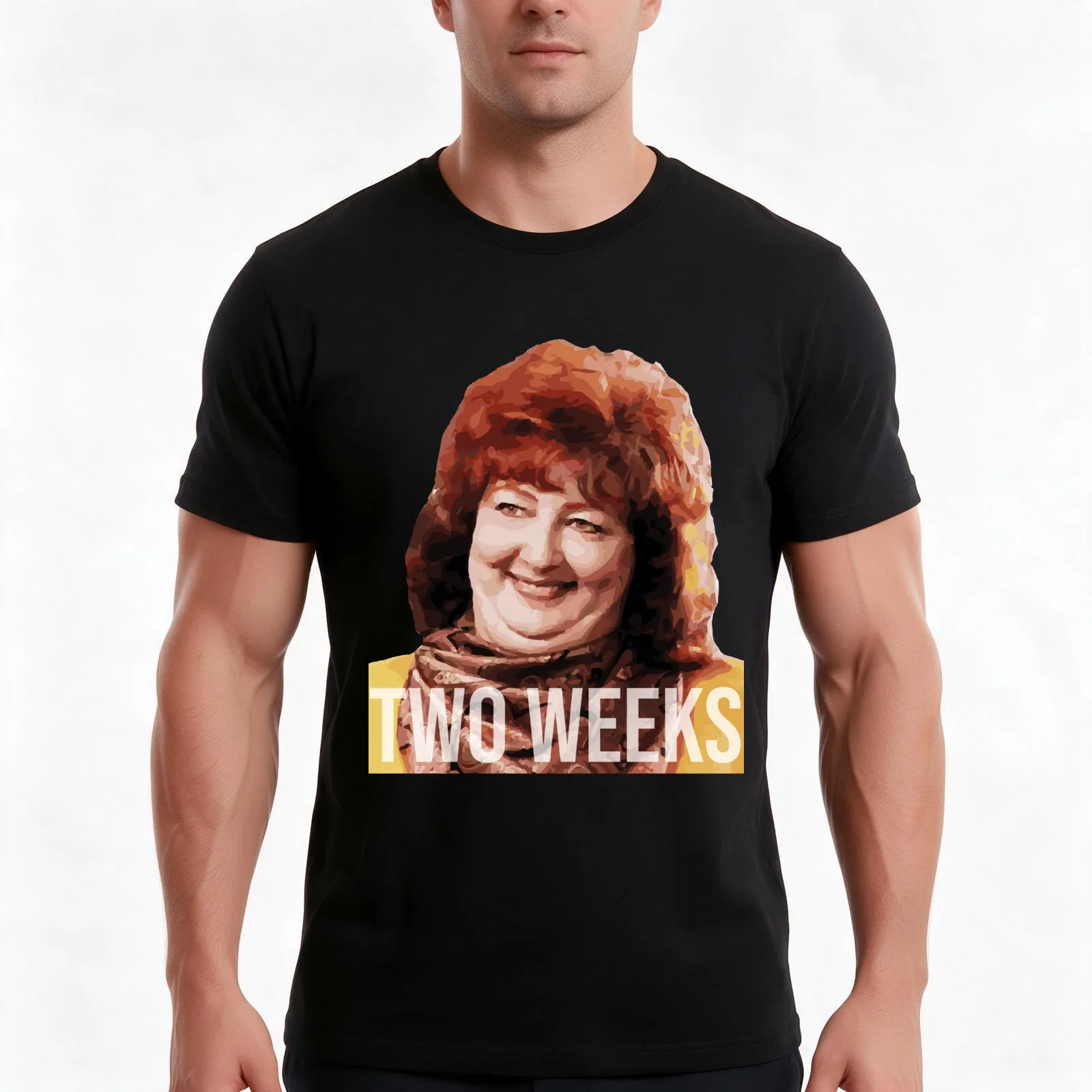 Two Weeks - Total Recall T-Shirt, Summer Casual Cotton Tee, Oversized Streetwear Tops, Vintage Graphic Print, Unisex Men Women