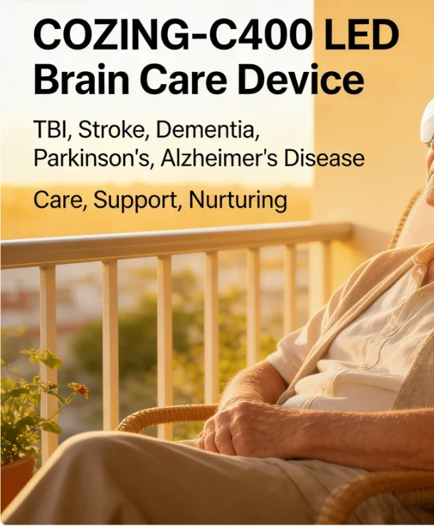 Stroke Rehabilitation Helmet – COZING-C400 Near Infrared Light Therapy for Post-Stroke Recovery, Motor Function & Brain Repair