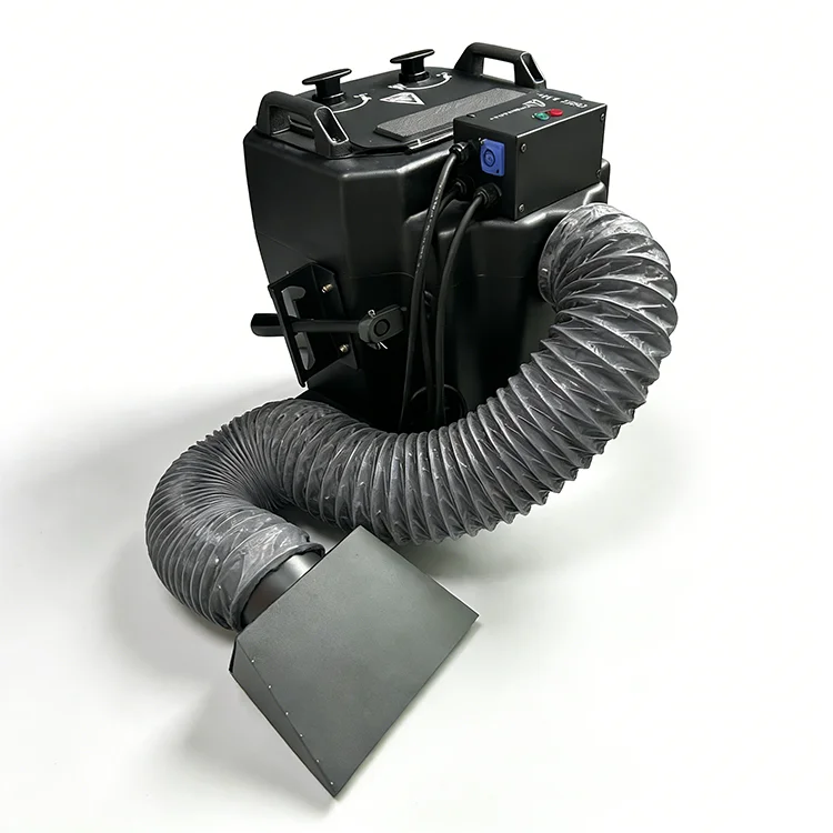 6000W AC 110-220V Metal Dry Ice Fog Machine with Manual Control and 2CH DMX for Wedding Stage Effects 250m2 Coverage