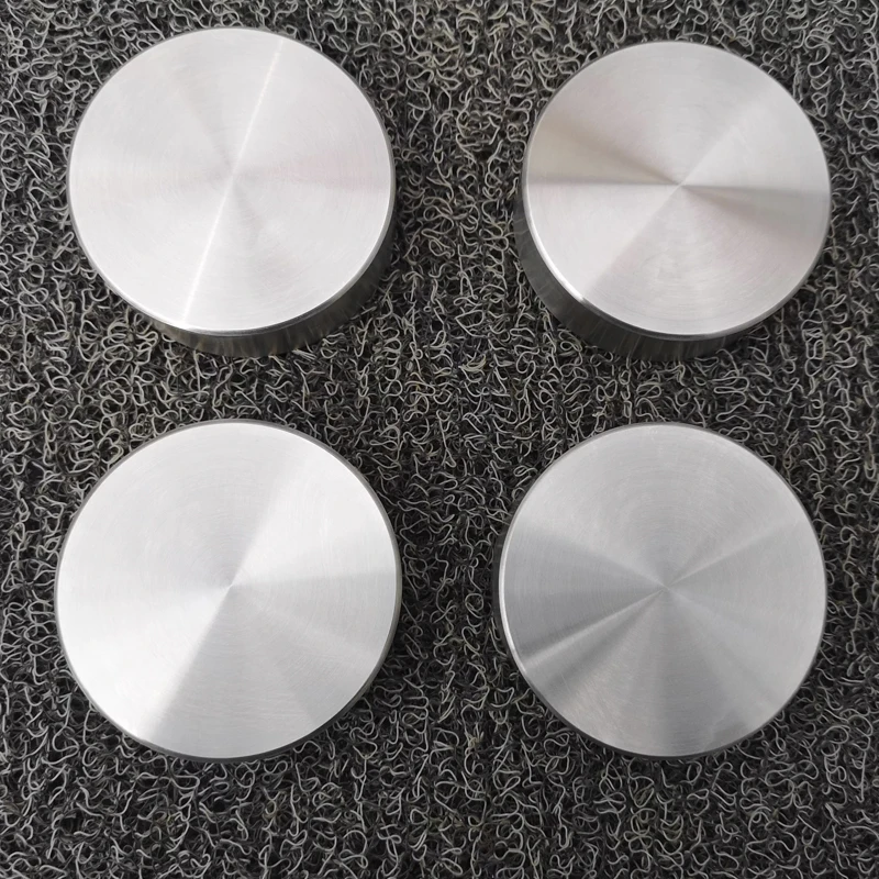 304 Stainless Steel Round Block Solid Polished Round Cake Handmade DIY Knock Pad Block Industrial Tool Parts