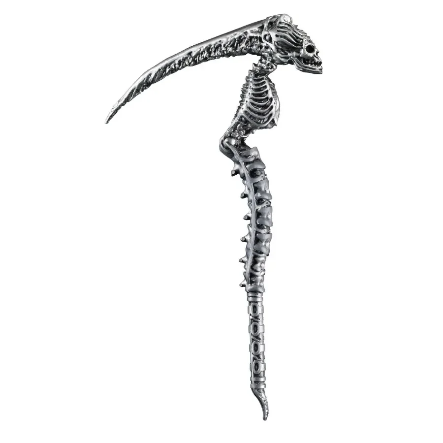 Scary Sin Scythe Skeleton Costume Set - Halloween Cosplay Party Full Kit for Adults Men Women