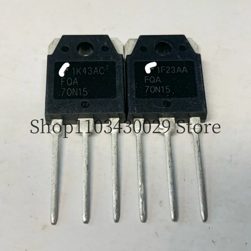 10Pcs New Original FQA70N15 70N15 TO-3P 70A 100V MOSFET Field Effect Tube