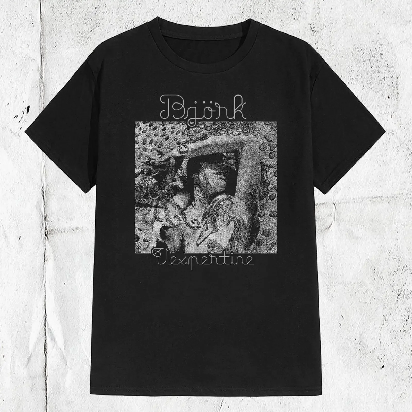 80s 90s Bjork Vespertine T shirt vintage Washed Top For Everyday Wear graphic Slightly Casual Comfortable streetwear Unisex