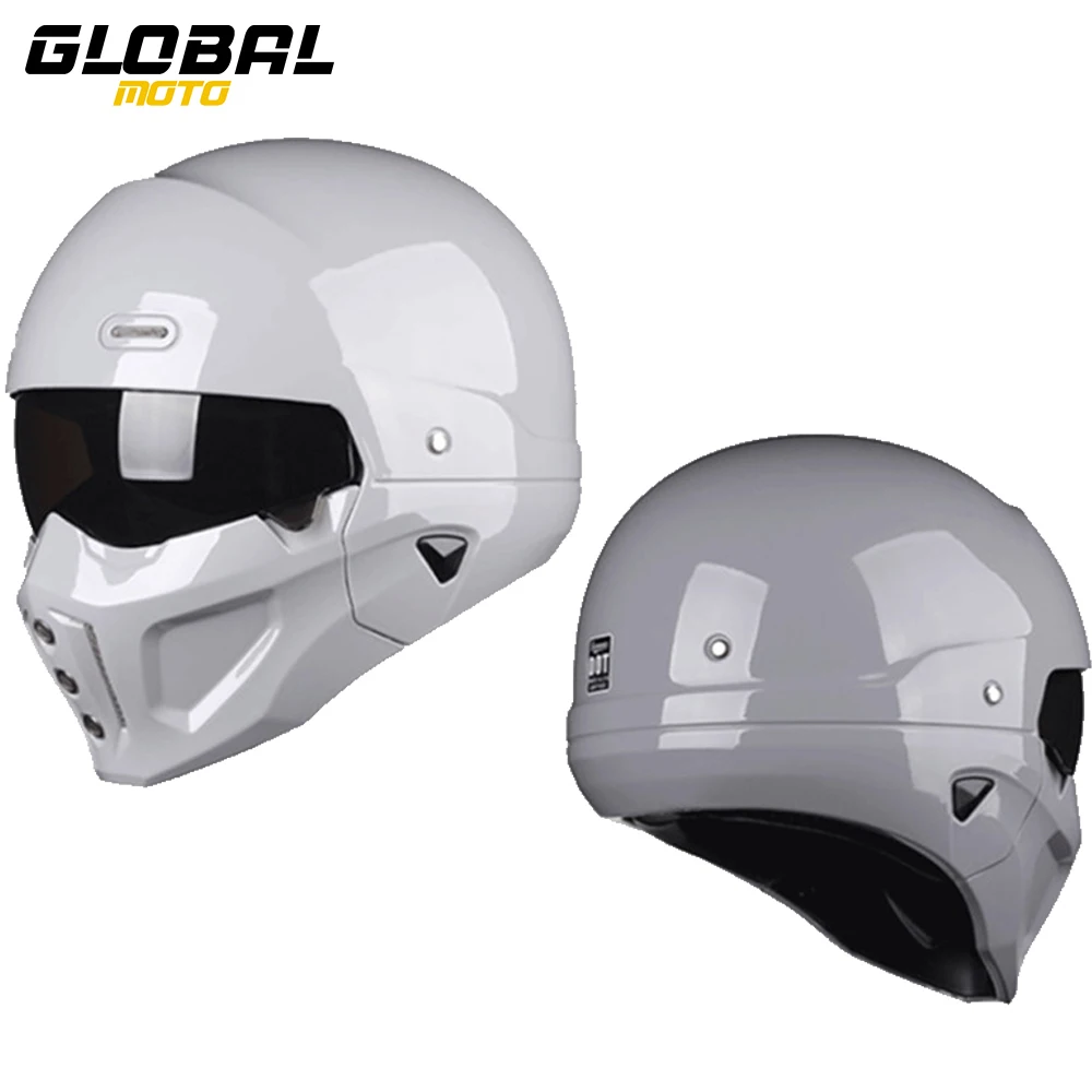 

Motorcycle Helmet Full Face Casco Moto Breathable Capacete Retro Helmet Protective Gear Soft And Comfortable Liner Breathable