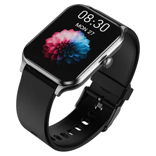 Imagen 1 del producto Reloj inteligente inalámbrico Bluetooth negro para hombres y mujeres, relojes inteligentes compatibles con iPhone Samsung Honor Xiaomi OnePlus, etc. Teléfono.