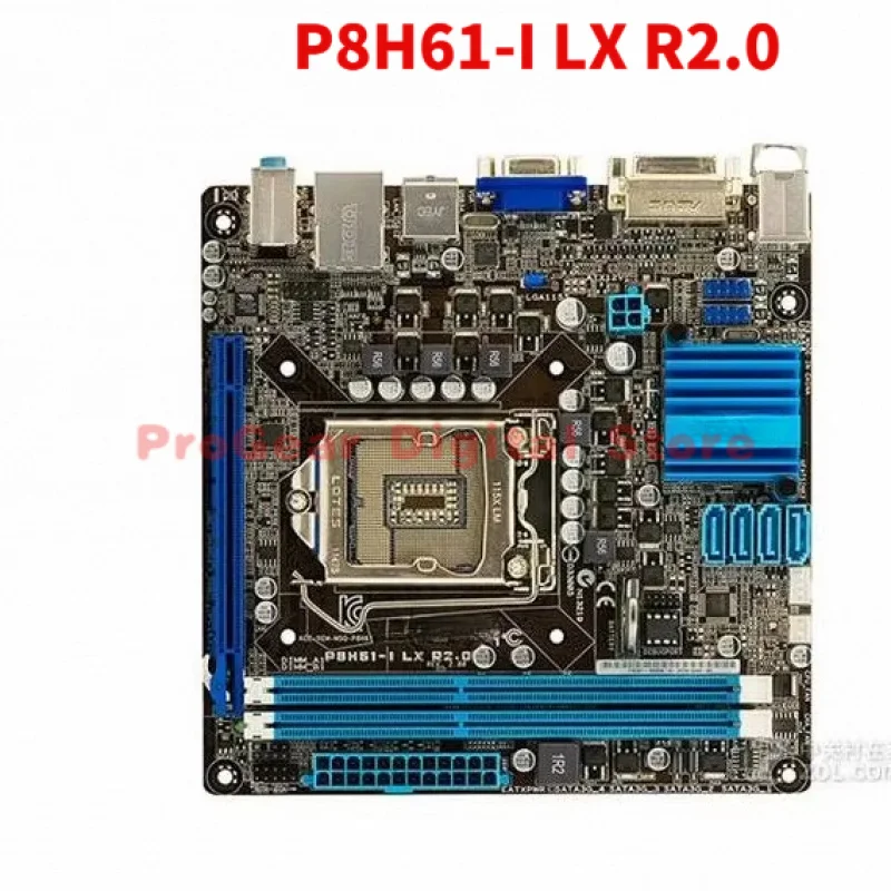 

Материнская плата ASUS P8H61-I LX R2.0 Mini-ITX 17×17 LGA1155 DDR3