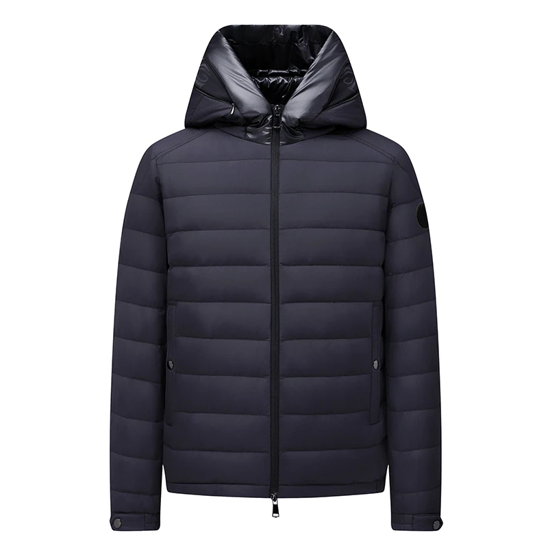 High-Quality Fashionable Men's down Jacket Lightweight Waterproof Windproof Outdoor Casual Coat with Hood Short Style