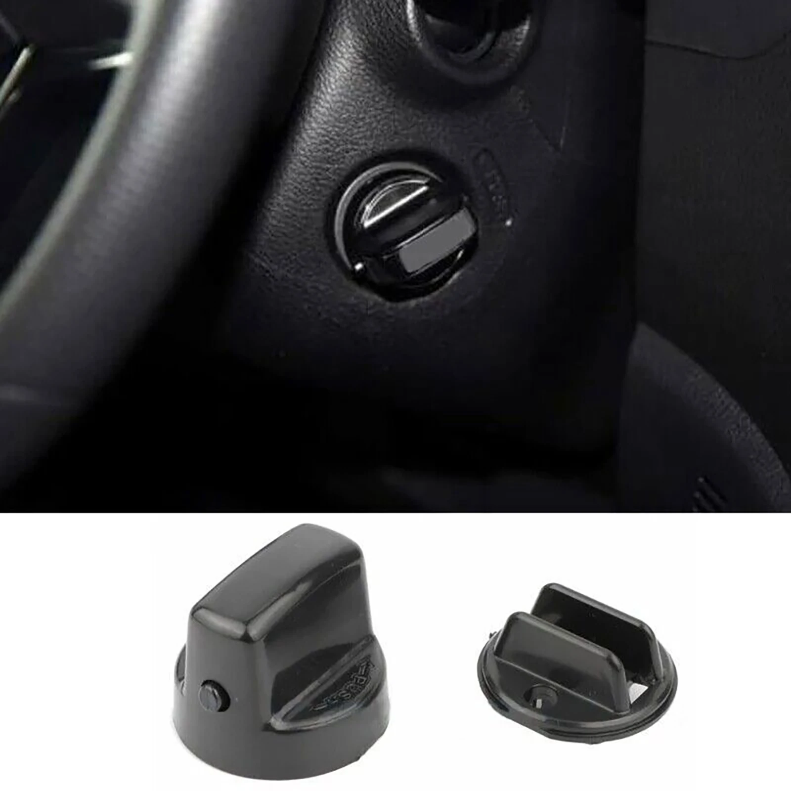 1 Set 4408A167 For Mitsubishi Car Keyless Ignition Start Switch Knob Cap & Insert For Mitsubishi Lancer Outlander Auto Accessory