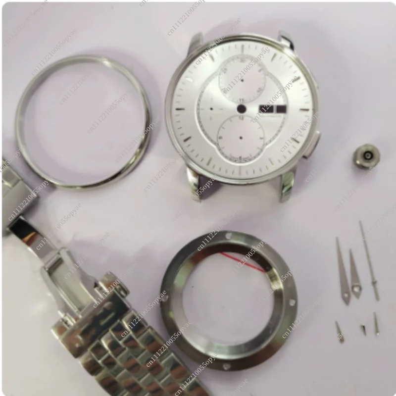 Stainless Steel Sapphire Crystal Mirror Watch Case Accessory For 7750 M8607 Mirror Finish Watch Modification Part