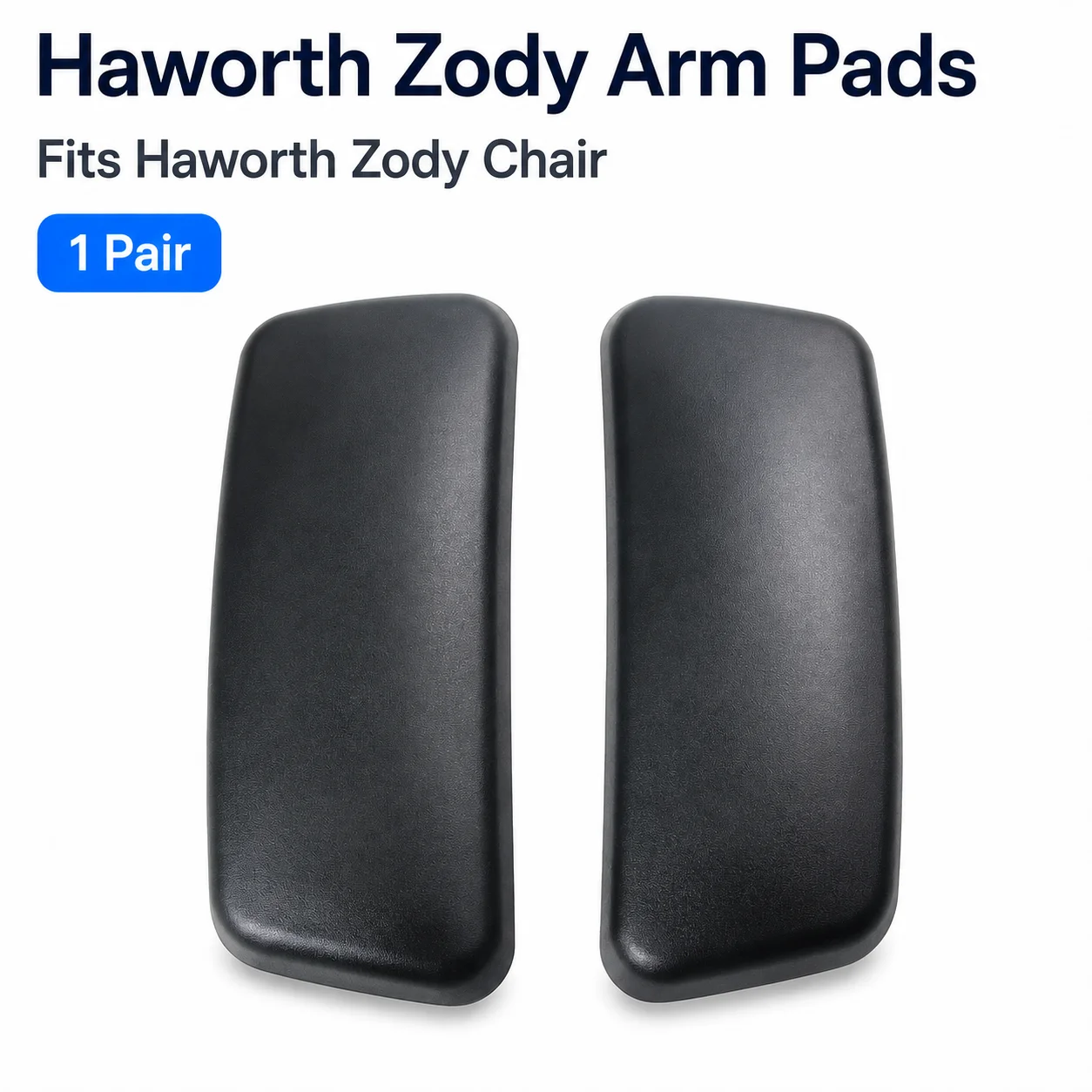 Haworth Zody Arm Pads Replacement Black/Gray 1 Pair Office Chair Armrest Pad Caps Ergonomic Chair Repair Parts Accessories