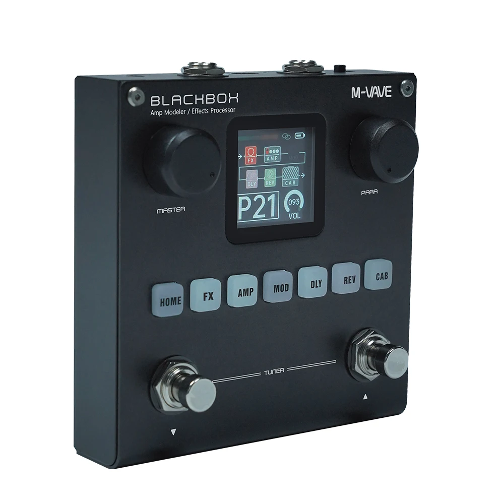 M-VAVE BLACK BOX Guitar Effects Pedal Rechargeable Electric Guitar Bass Amplifier Effect Processor for Guitar Accessories