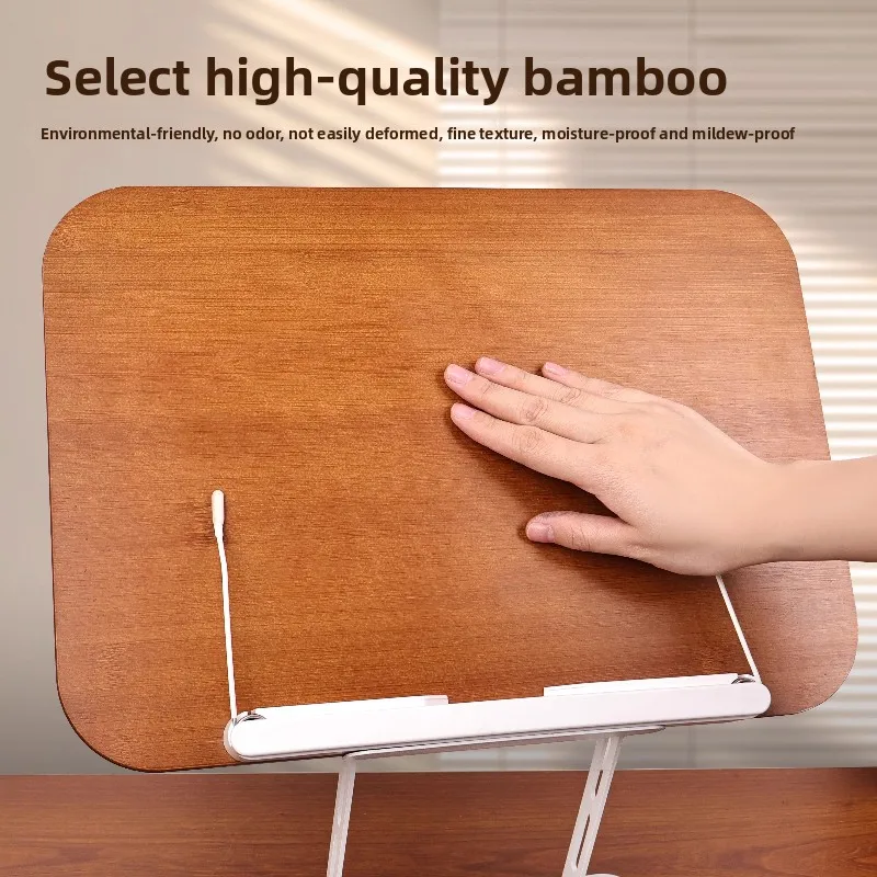 360° Rotating Desktop Reading Stand Multi-Function Head-Up Holder with Height Adjustable Book Support