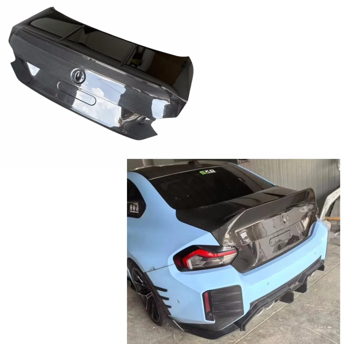 

Used for BMW M2 G87 Modified CLS Dry Carbon Fiber Trunk Lid