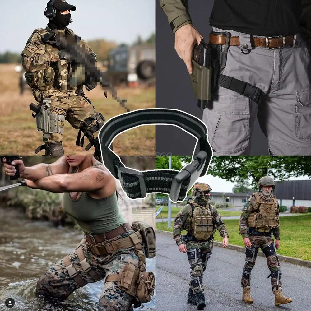 Dulleg-Sangle de cuisse élastique, étui de chute de jambe avec structure à dégagement rapide, accessoires de chasse Airsoft