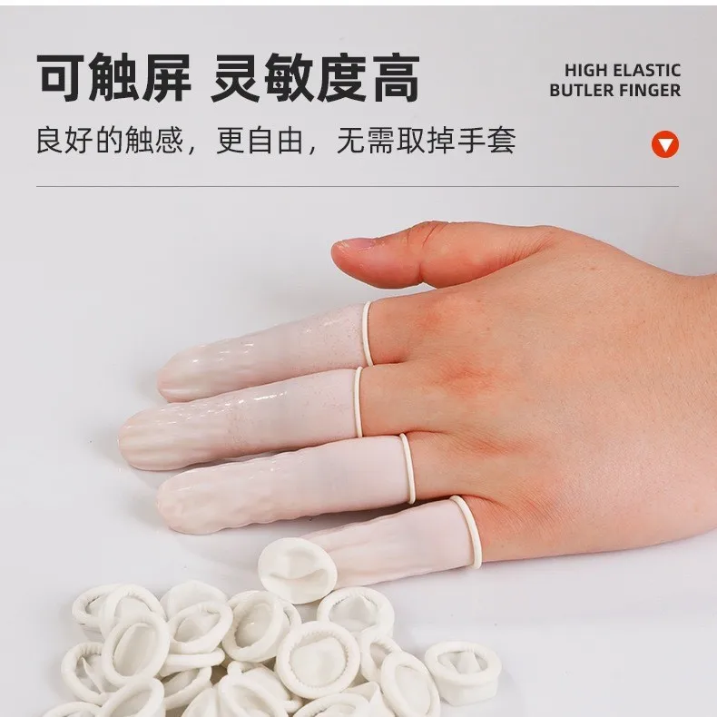 غطاء إصبع للاستعمال مرة واحدة لصالونات التجميل، نمط مطاطي، غطاء إصبع الحواجب المطرز، حماية ضد الانزلاق، العناية بالبشرة