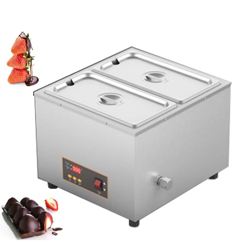 Professional Commercial Chocolate Tempering Melting Machine Black Pearls Taro Balls Sago Pot Warmer