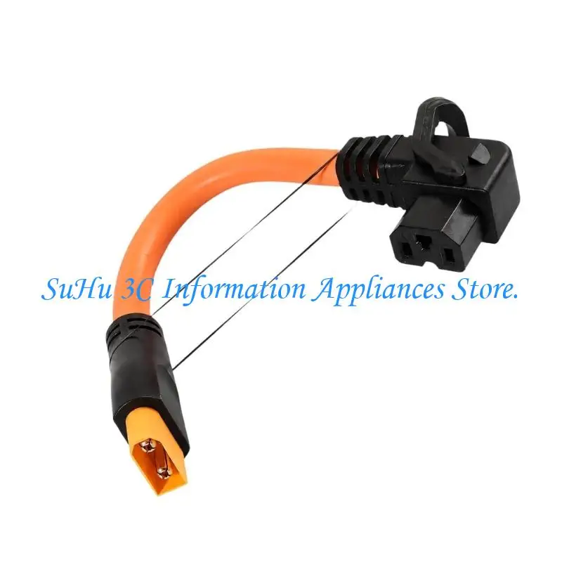  Right-Angle XT90 Power Cable with Flexible Silicone Jackets for Matching Interfaces and Space-Consciously Cable Routing