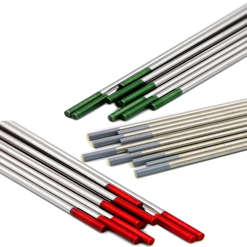 Electrodos de tungsteno para soldadura TIG, 1 unidad, WL15 WES WC20 WP WY20 WT20 WZ8 WL20 azul rojo púrpura gris blanco verde dorado