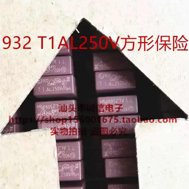 5-100pcs 932 T1A T1.6A T2A T2.5A T3.15AT500MA T10A250V square fuse tube