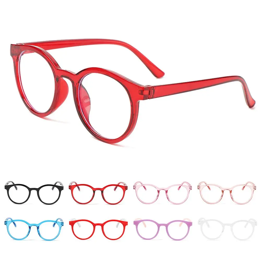 Fashion Glasses Protection Online Classes Anti-blue Light Kids Glasses Round Eyeglasses Ultra Light Frame