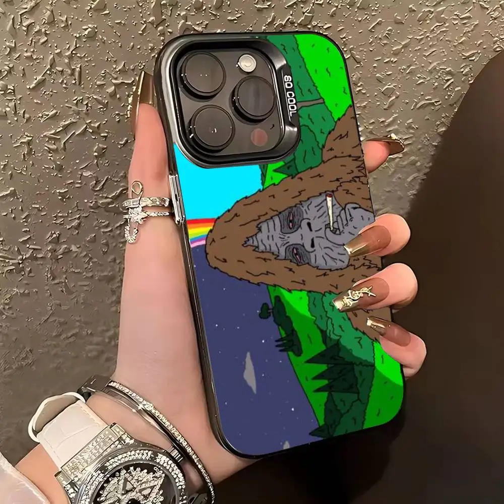 S-Sassy The Sasquatch Phone Case For iPhone 17,16,15,14,13,12,11 Plus,Pro Max,XS,Colored silver phone case