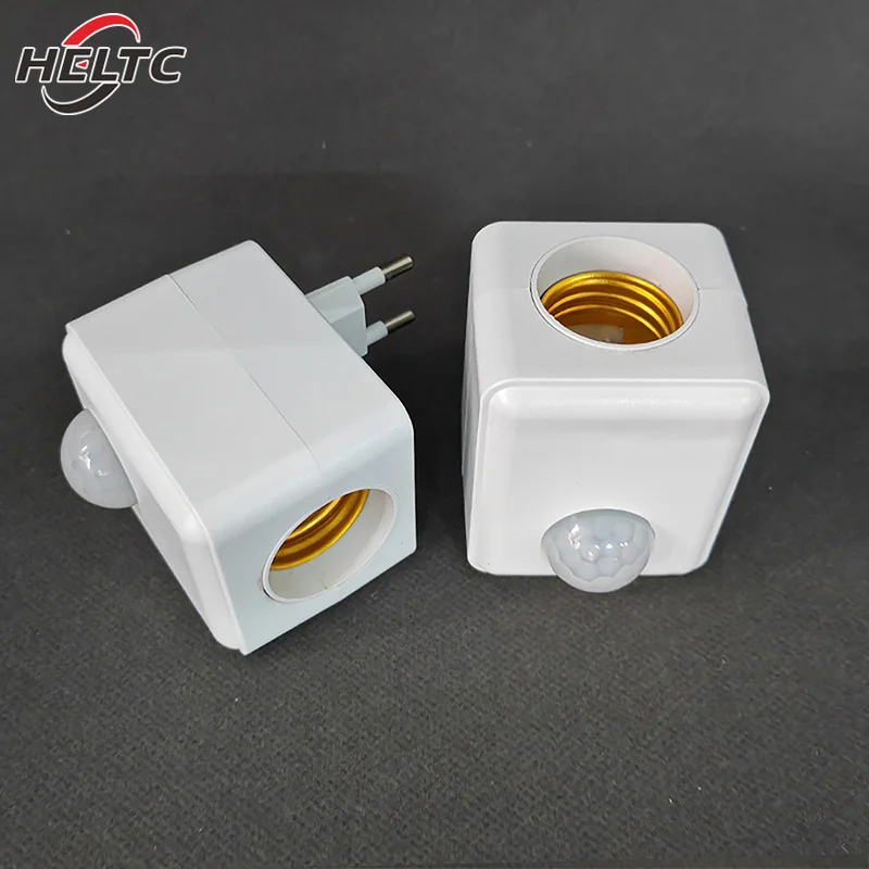 1PC AC110-240V Wall Mounted LED Human Infrared Sensor Lamp Holder Intelligent Delay E27 Screw Port Sensor Lamp Head Adapter