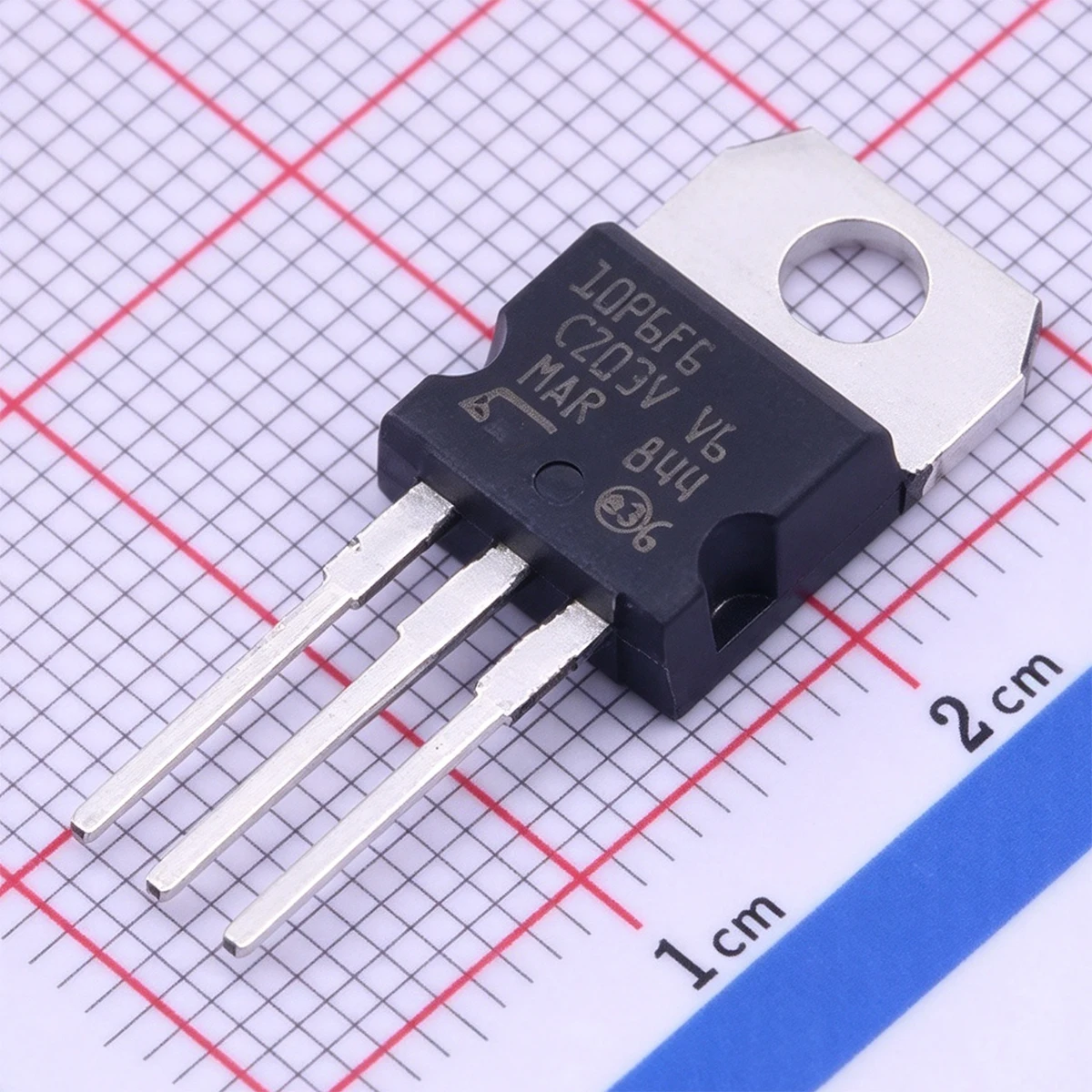 2PCS STP10P6F6 Marking 10P6F6 TO-220AB-3 60V 10A 130mΩ@10V 30W 0.13Ω ohms P-channel NEW Original Field-Effect Transistor MOSFETs