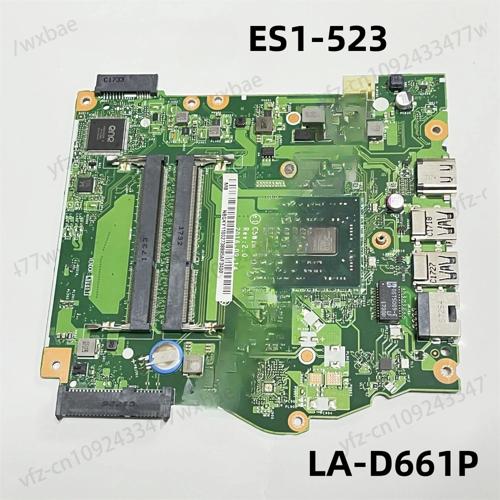 

C5W1R LA-D661P Original For ES1-523 Notebook Motherboard for AMD AM7410 CPU Main Board