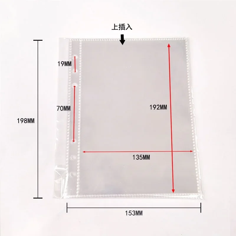 Multi-Pocket Transparent Binder Sleeves 10pcs 1/2/4 Pockets Photo Album Pages Photocard File Folder Accessories
