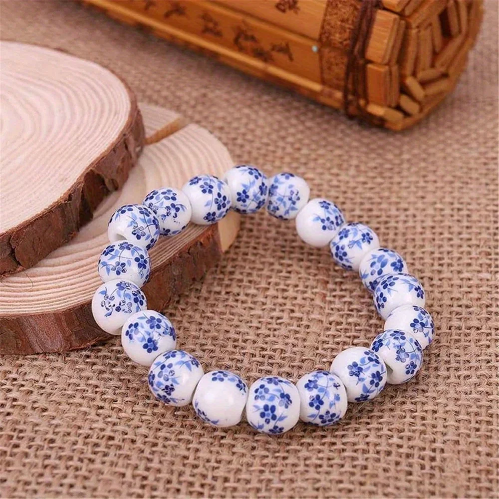 Ethnic Style retro Ceramic Bead Bracelet, Suitable For Children And Family Nembers To Celebrate Holidays As a Gift.