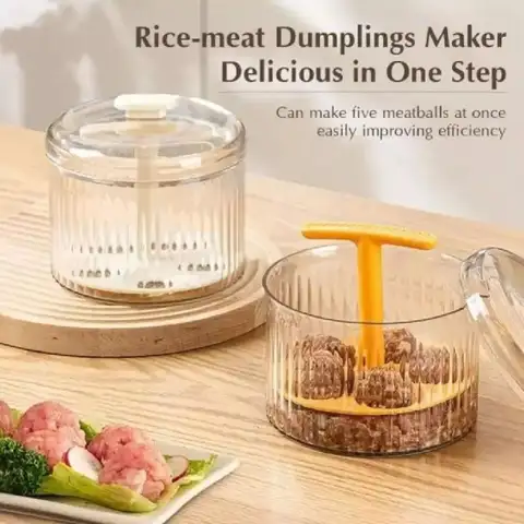 플라스틱 미트볼 메이커, 반투명, 빠른 요리, 수동 미트볼 셰이퍼, 주방 용품, 신제품