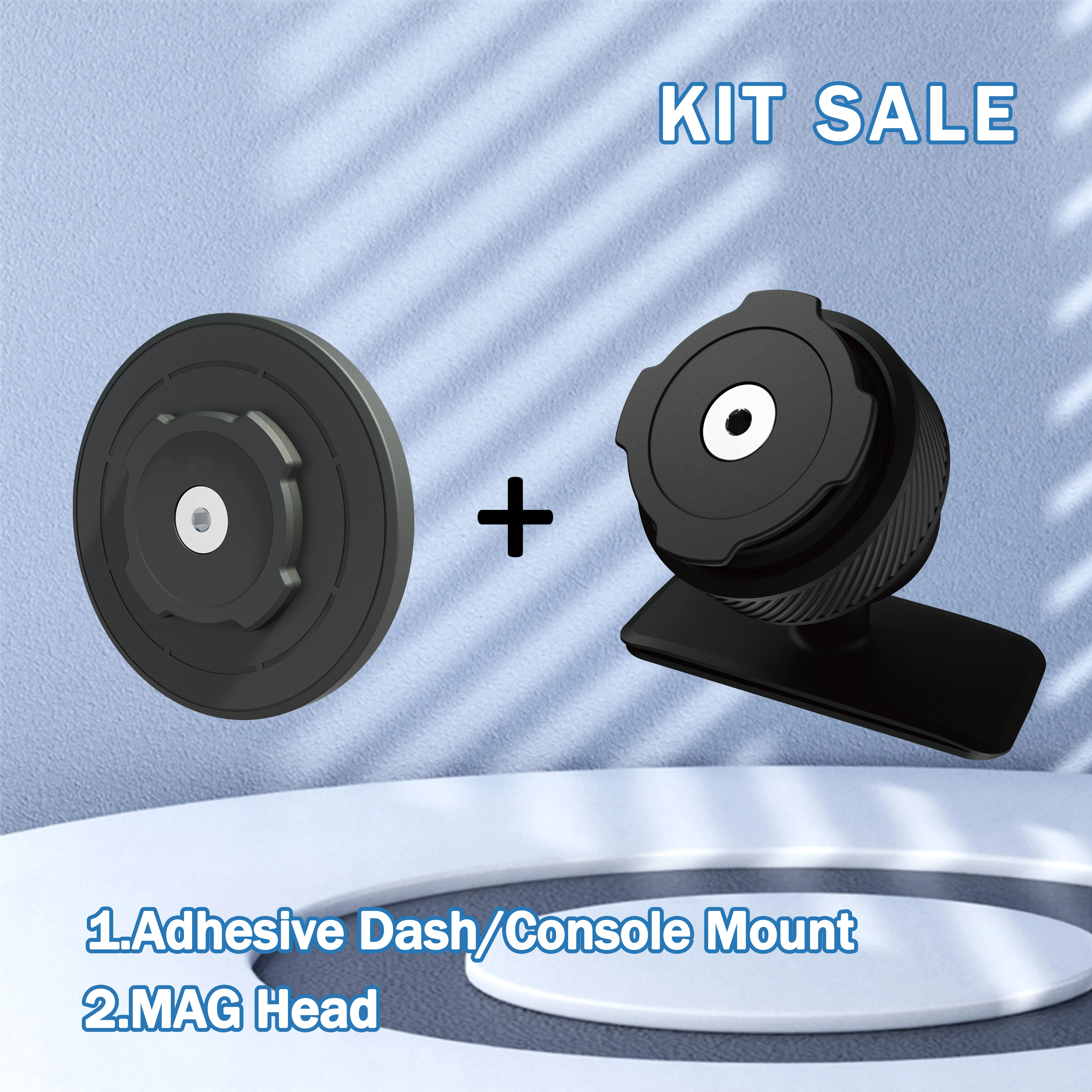 

Car Phone Mount Kit-Adhesive Dash/Console Mount+MAG Head