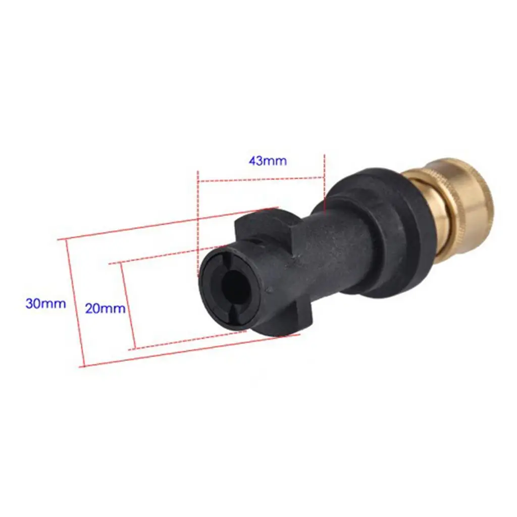 Foam Lance Adapter Durable Copper Precision Connector Pressure Washer Accessory for Driveway Patio Fence Outdoor Gear