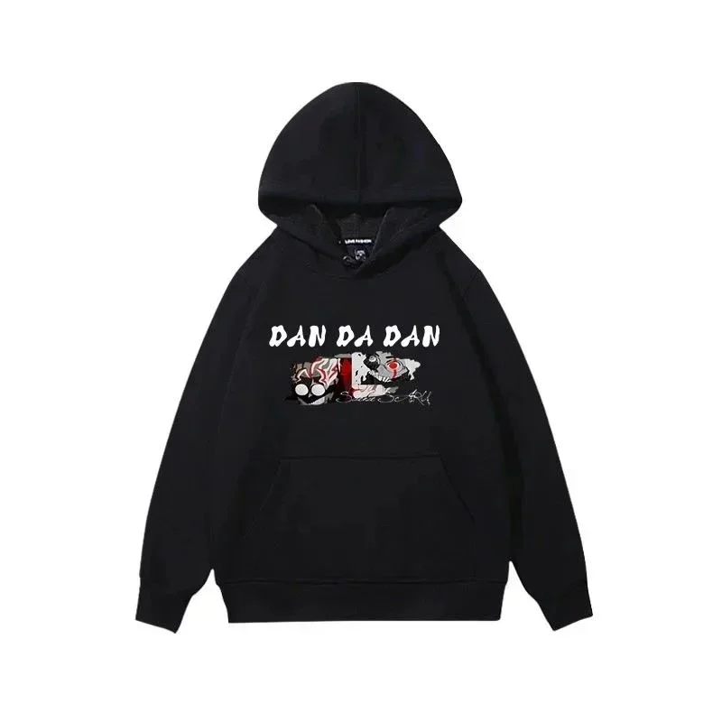 Anime dandadan Hoodies Vintage Washed Dan Da Dan Hooded Sweatshirts Oversize Streetwear Manga Ayase Momo Okarun Hoodie Men Women