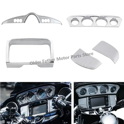 Motorcycle Accessory Inner Fairing Gauge Stereo Speaker Switch Trim Panel Cover For Harley Electra Glide Street Glide Tri 2014+