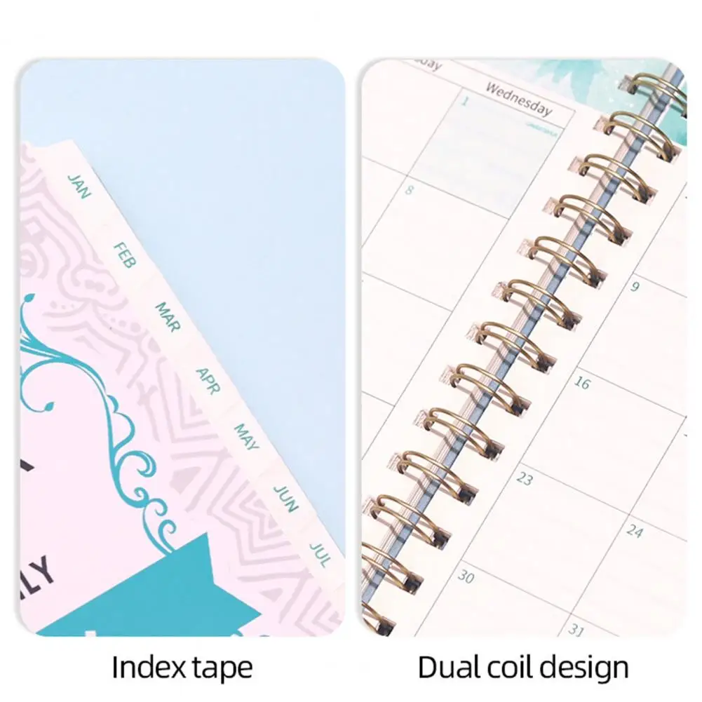 Efficient Task Management Tool 2026 Weekly Monthly Planner A5 Portable Agenda Notepad Stylish Schedule Book School Supplies