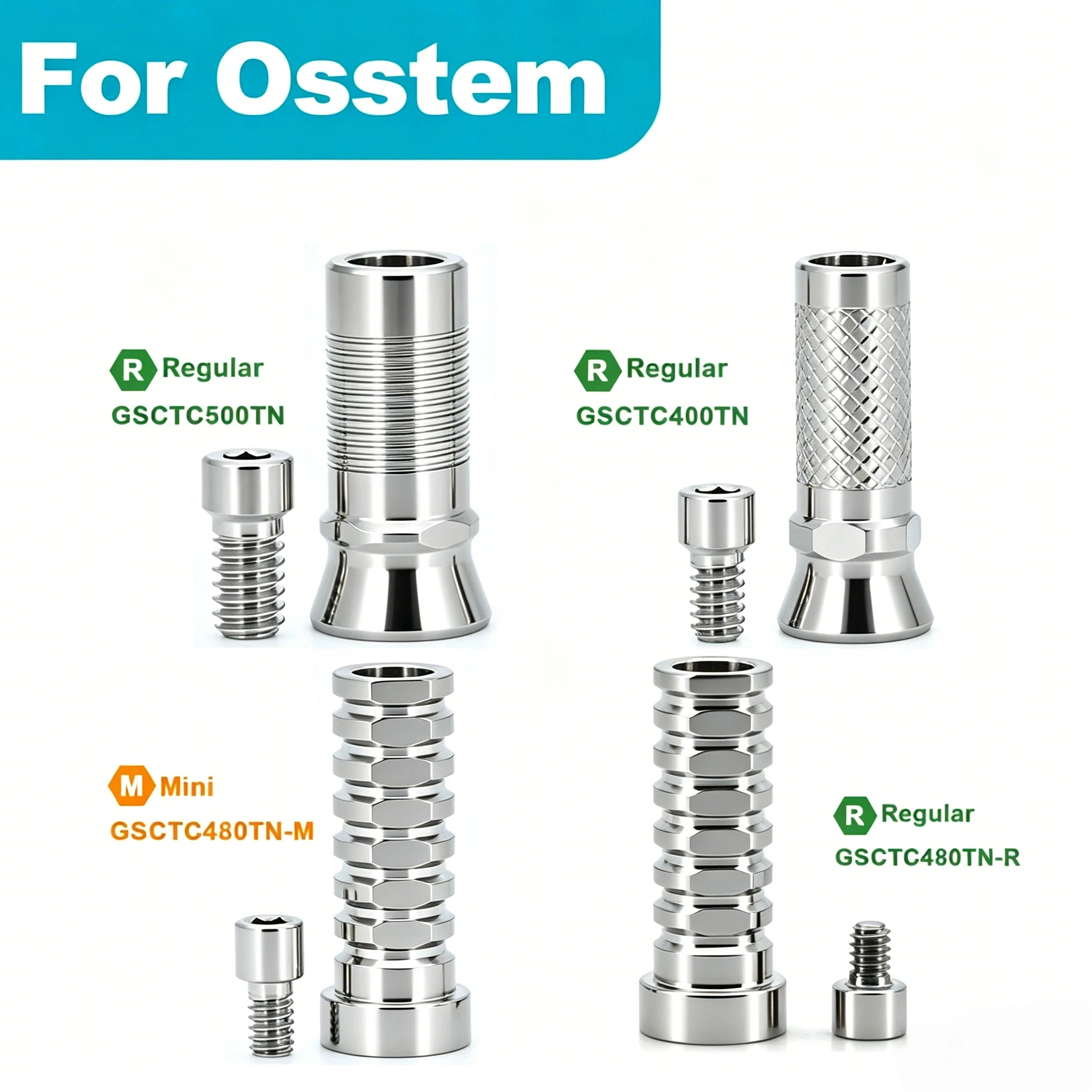 

1pcs Dental Titanium Base Immediate Repair Implant Replacement Transfer Rod Composite Temporary Accessories Suitable for OSSTEM