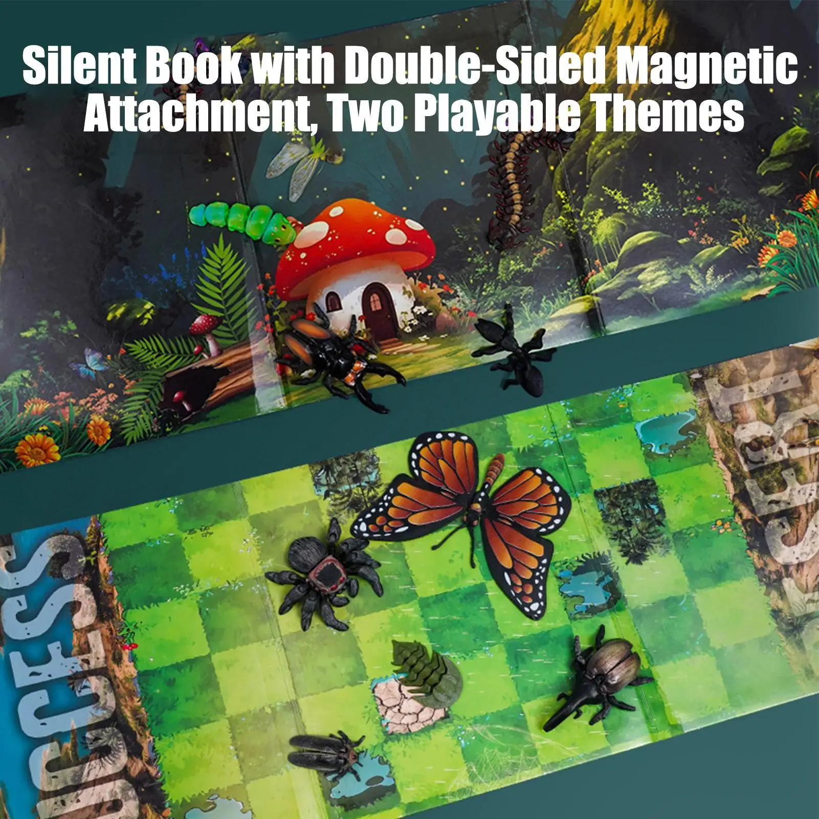 Libri di attività per bambini Giocattolo magnetico con giunti mobili Giocattolo educativo a vite senza fine per ragazzi e ragazze in età prescolare