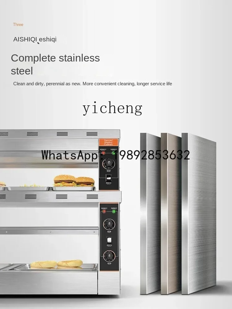 

Commercial Heated Display Cabinet Food Small Electric Heating Thermostat Display Cabinet